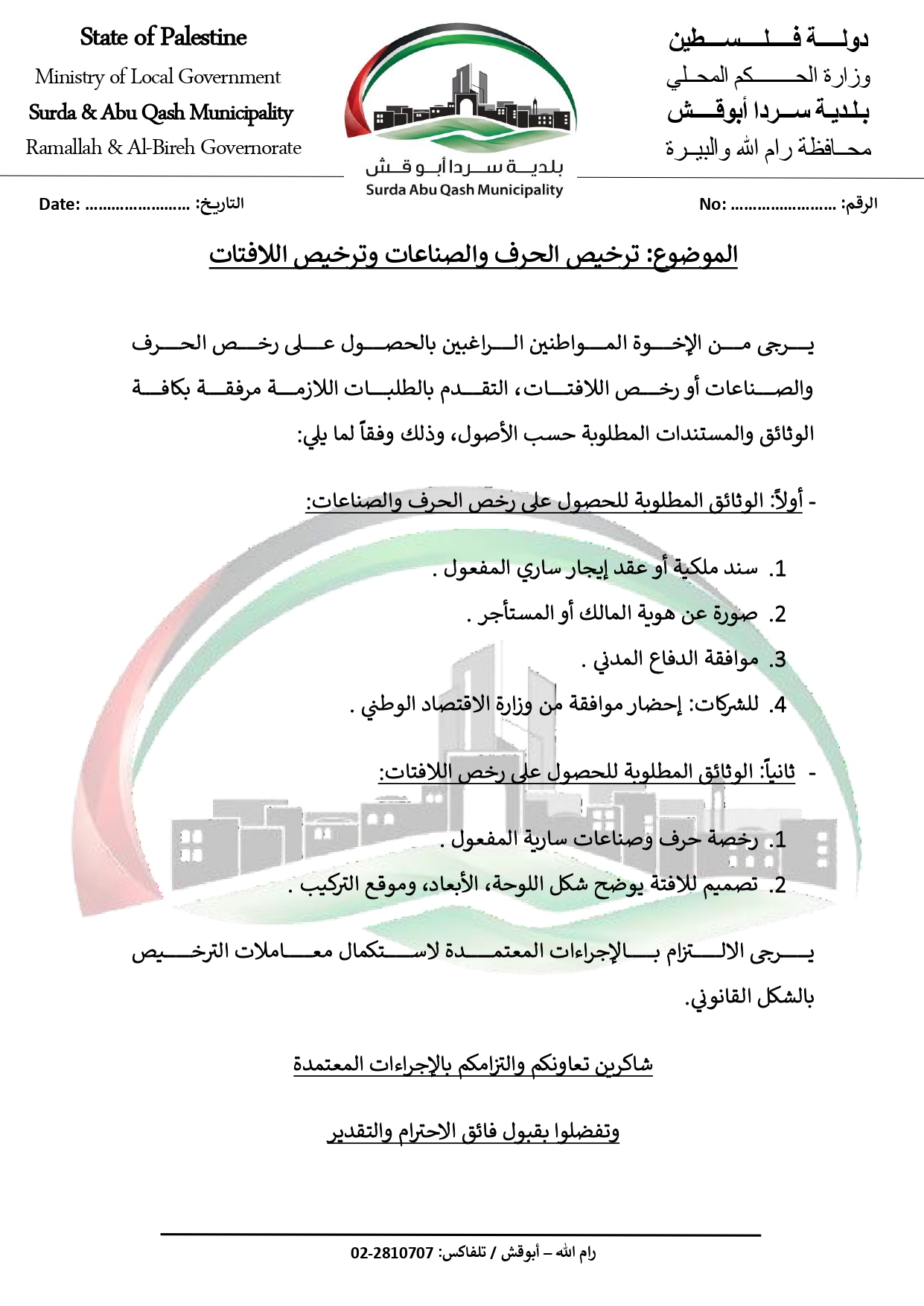 Commercial Signboard Licensing Service
